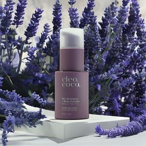 CLEARANCE SALE cleo+coco. Natural Dry Shampoo & Body Powder Lavender Vanilla